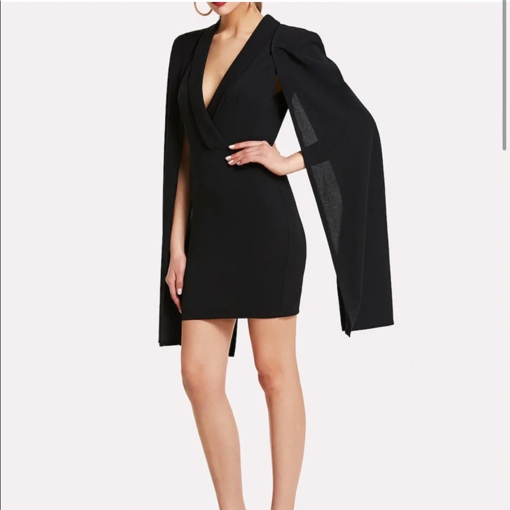 Cape Sleeve mini Dress, Sz S - Picture 2 of 5